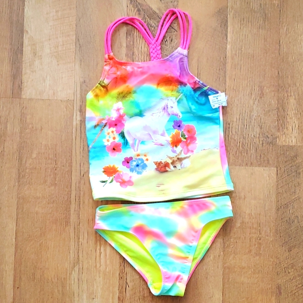 Unicorn Wonder Nation girls 2 piece swimsuit‎